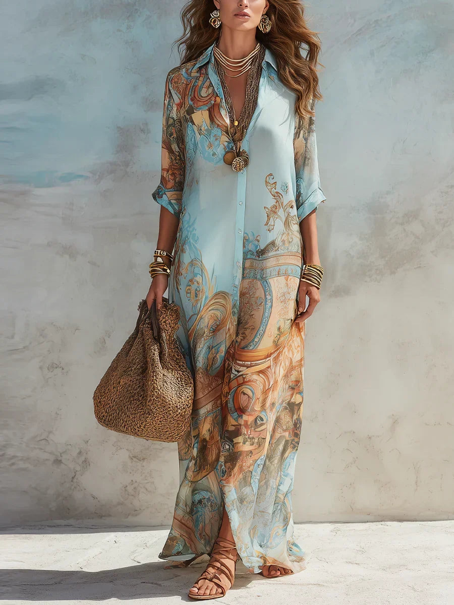 Mara | Vestido elegante de verano de corte fluido