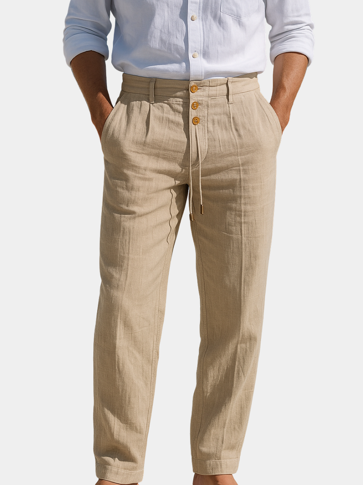 MATTEO | PANTALÓN DE VERANO DE LINO LIGERO