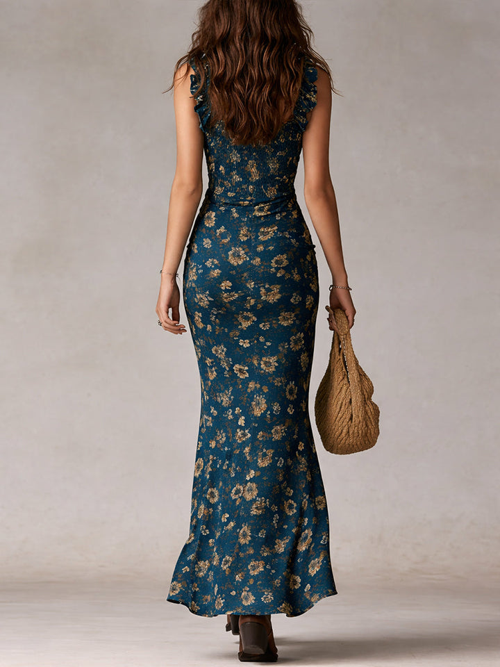 Lara | Vestido largo de estilo boho retro