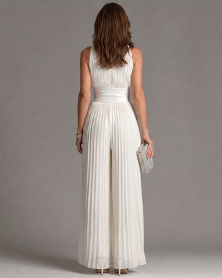 Aitana | Mono de Cuello Halter y Pierna Ancha