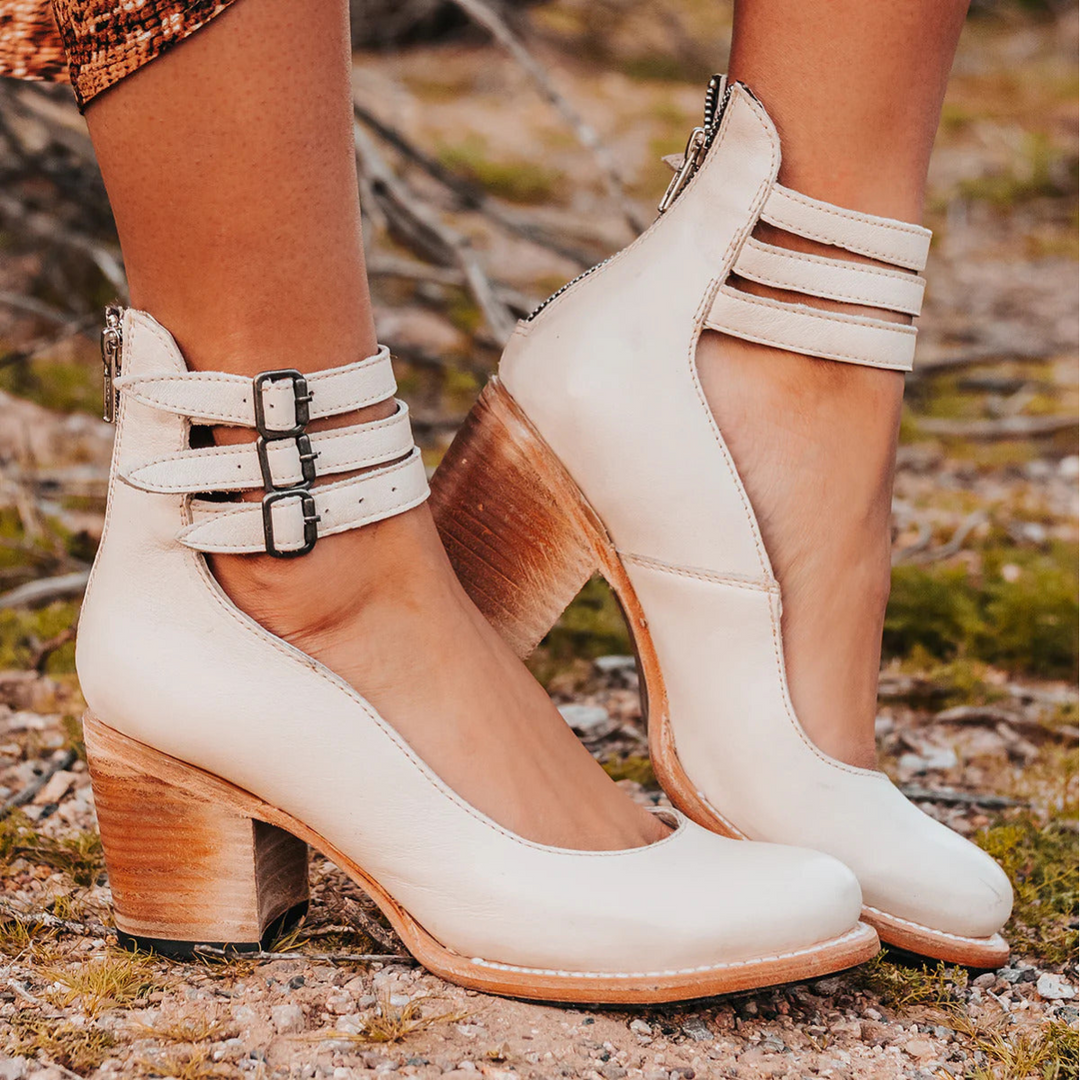Mirella™ | Zapatos de tacón de cuero cómodos
