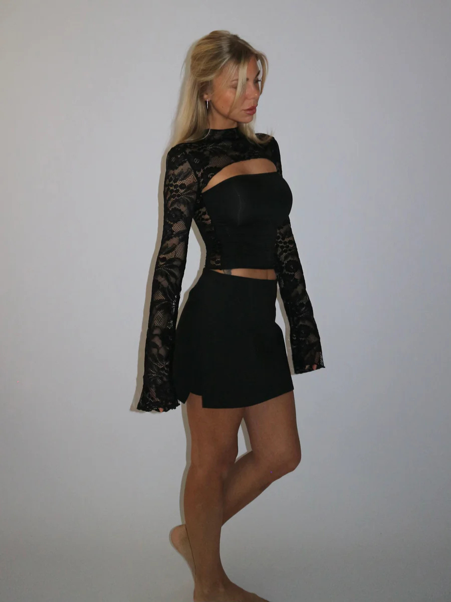 Top de encaje