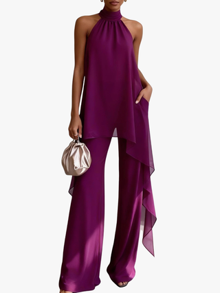 ELEGANTE CONJUNTO HALTER PARA MUJER