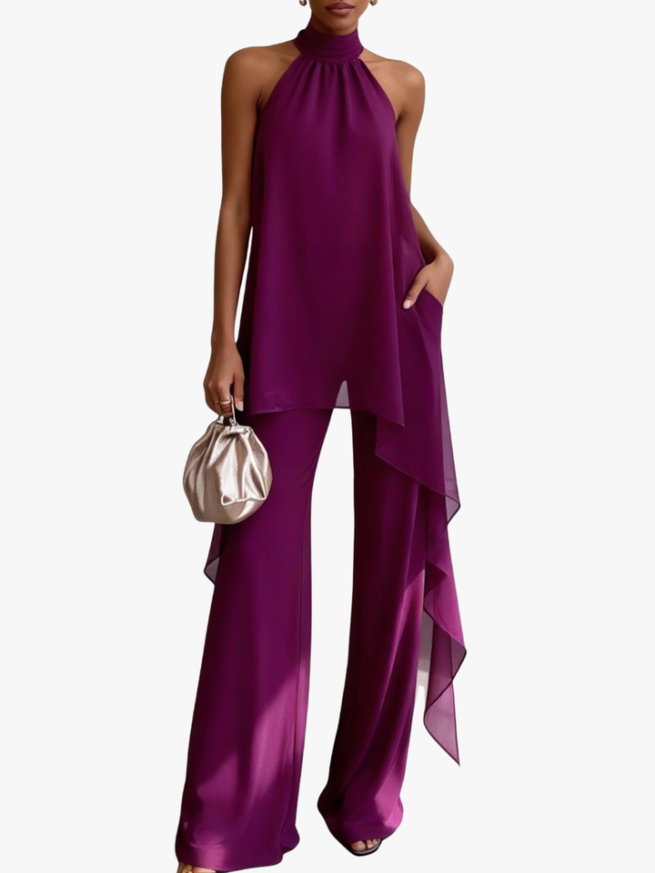ELEGANTE CONJUNTO HALTER PARA MUJER