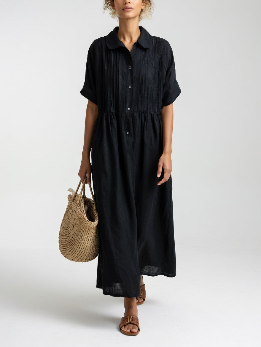 Vestido camisero fluido de verano