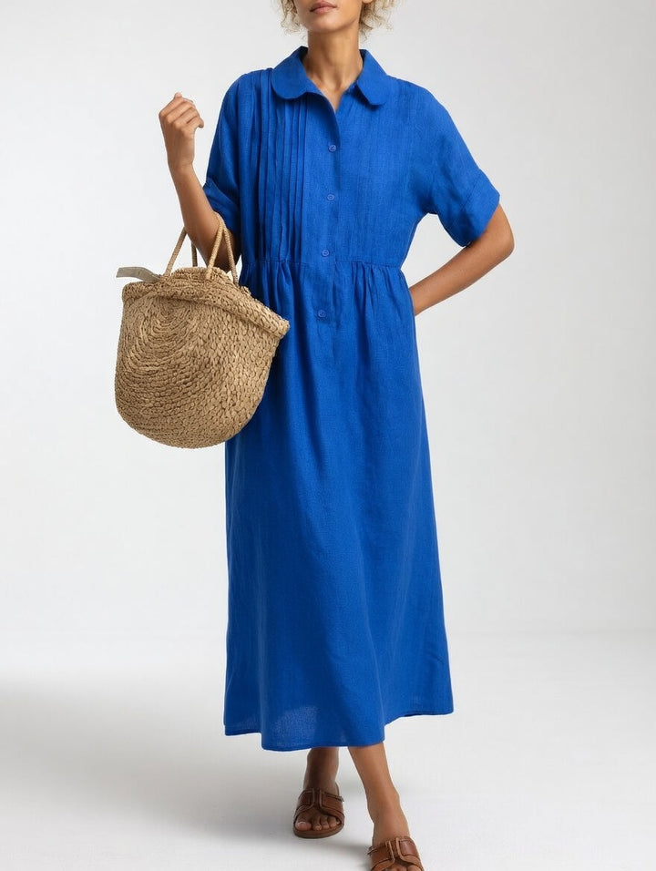 Vestido camisero fluido de verano