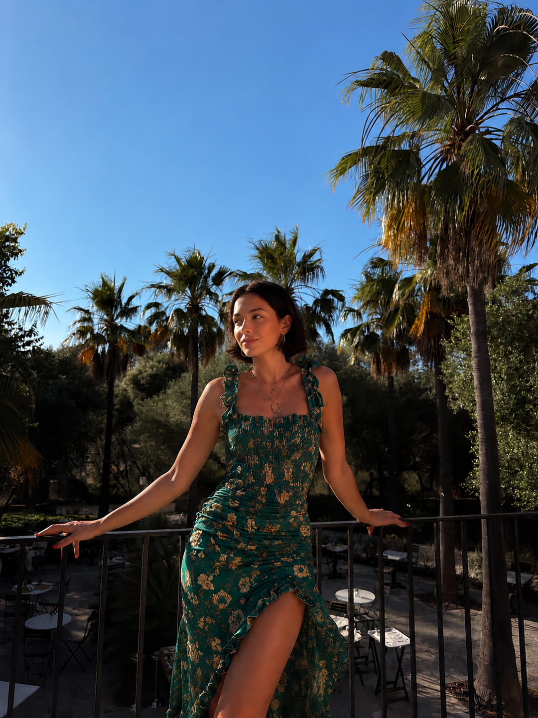 Lara | Vestido largo de estilo boho retro