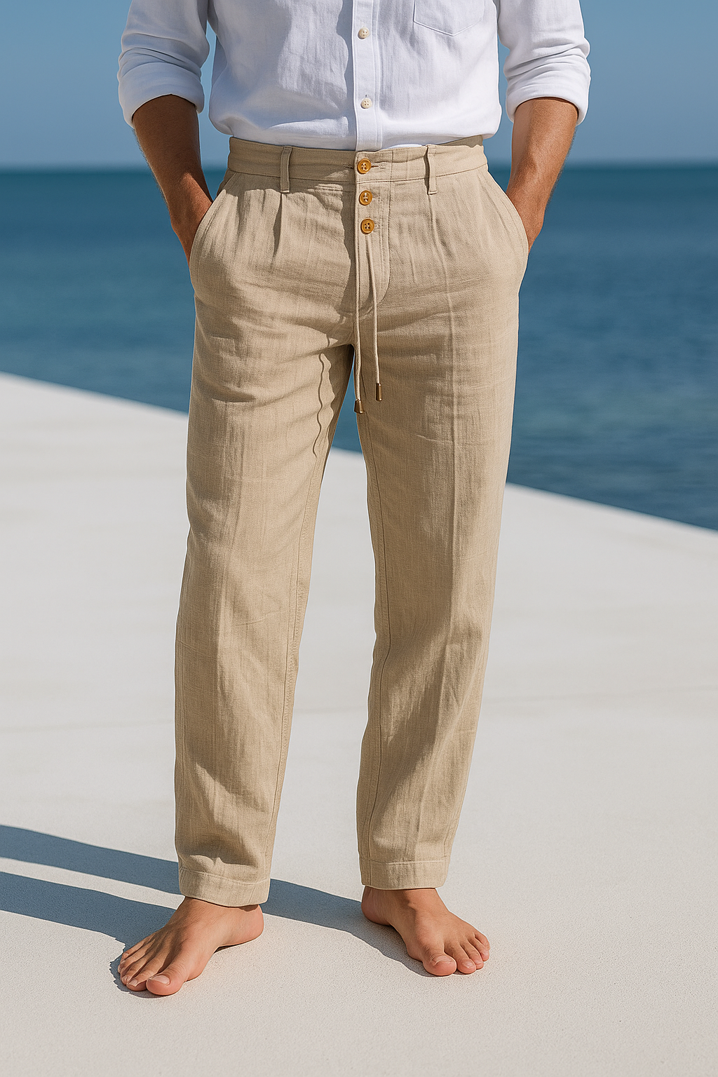 MATTEO | PANTALÓN DE VERANO DE LINO LIGERO