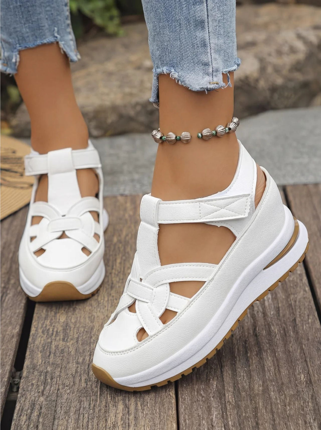 Duna - Sandalias de cuña cómodas para mujer