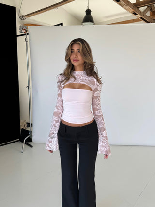 Top de encaje