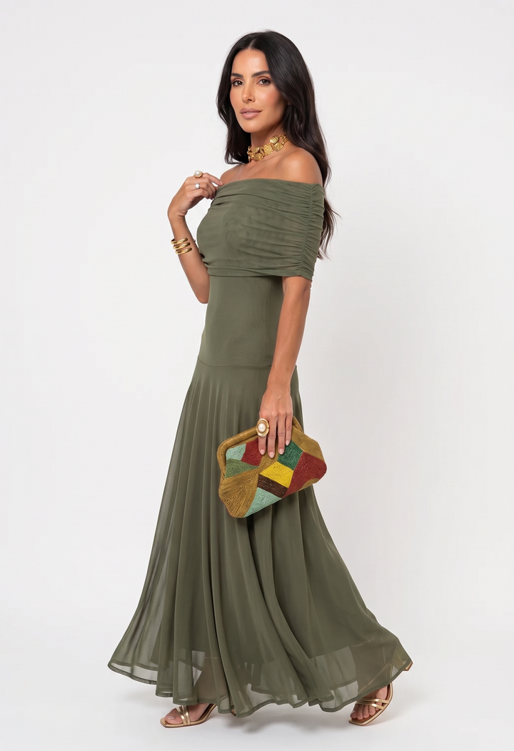 Vestido maxi elegante y sencillo