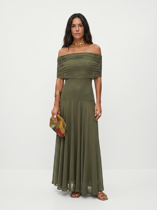Vestido maxi elegante y sencillo