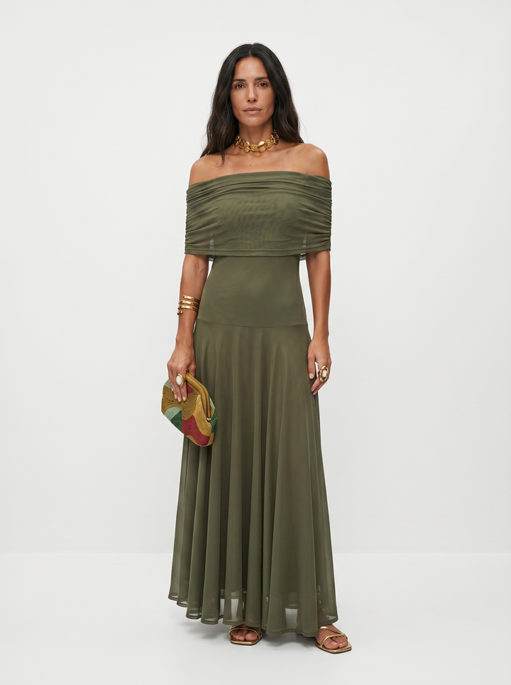 Vestido maxi elegante y sencillo