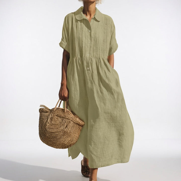 Vestido camisero fluido de verano