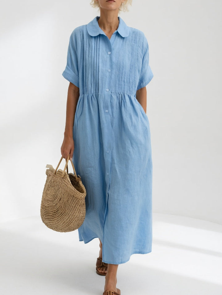 Vestido camisero fluido de verano