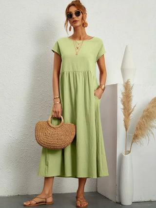 Gabrielle™ — Vestido midi fluido de elegancia atemporal