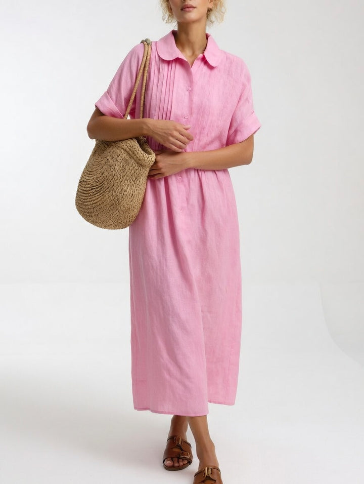 Vestido camisero fluido de verano