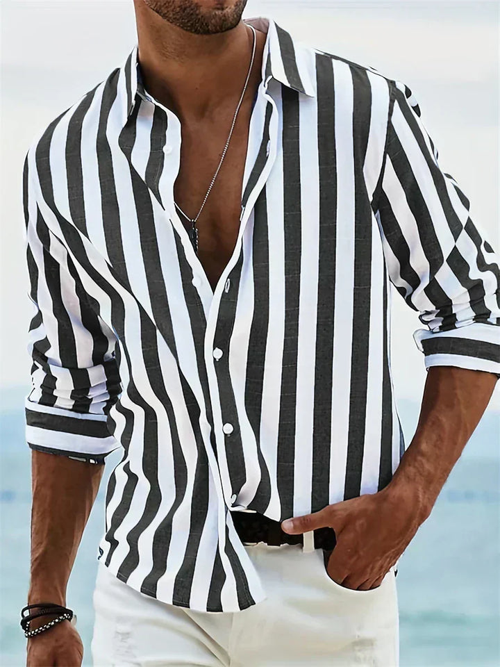 Camisa de rayas ligera de verano
