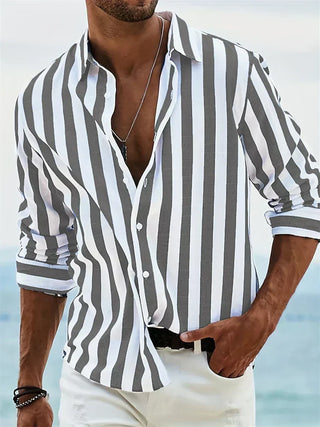 Camisa de rayas ligera de verano
