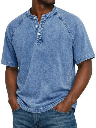 Camisa vintage abotonada para hombre