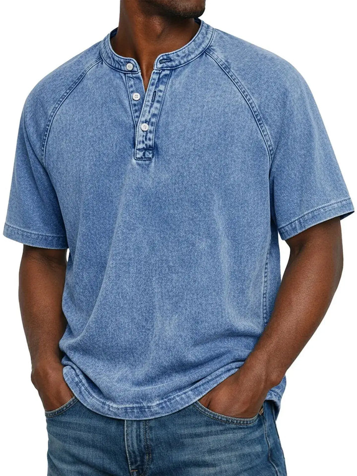 Camisa vintage abotonada para hombre