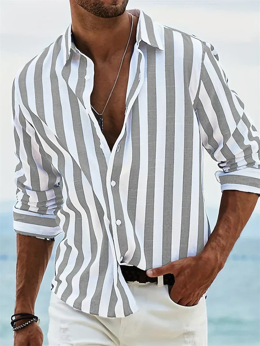 Camisa de rayas ligera de verano