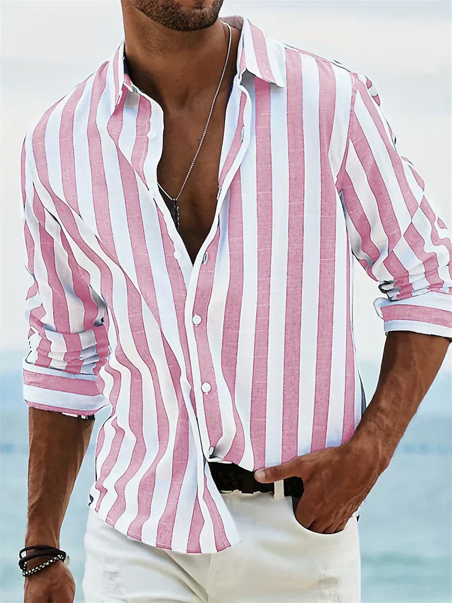 Camisa de rayas ligera de verano