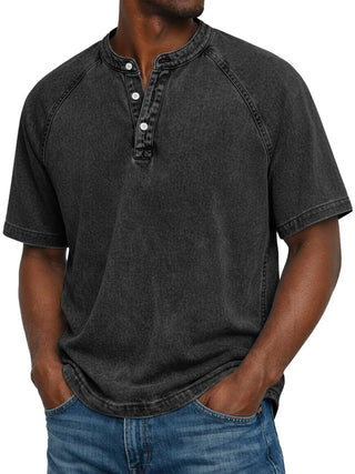 Camisa vintage abotonada para hombre
