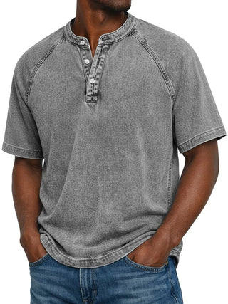 Camisa vintage abotonada para hombre