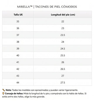 Mirella™ | Zapatos de tacón de cuero cómodos
