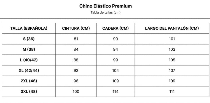 Chino Elástico Premium
