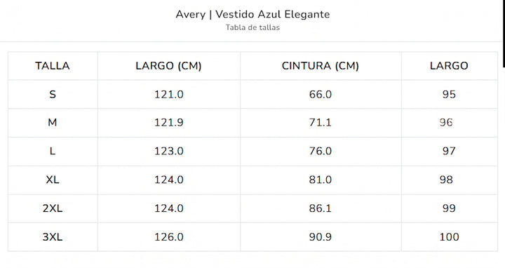 Avery | Vestido Azul Elegante