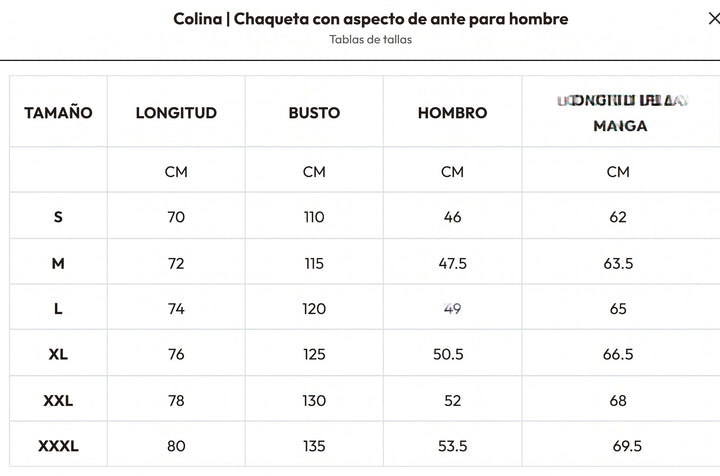 Colina | Chaqueta de aspecto ante para hombre