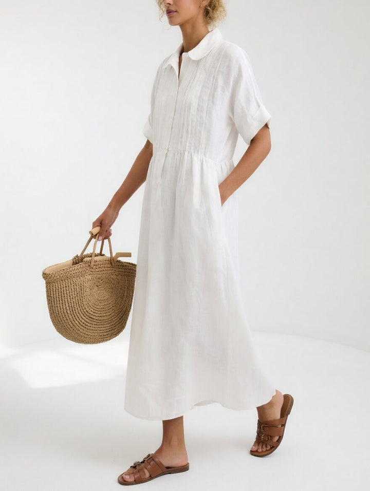 Vestido camisero fluido de verano