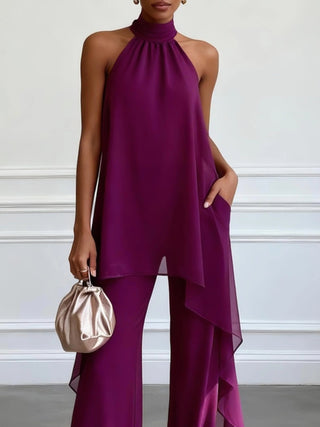 ELEGANTE CONJUNTO HALTER PARA MUJER