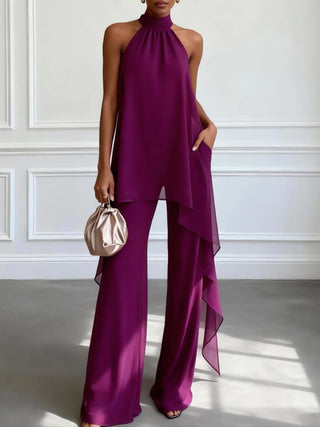 ELEGANTE CONJUNTO HALTER PARA MUJER
