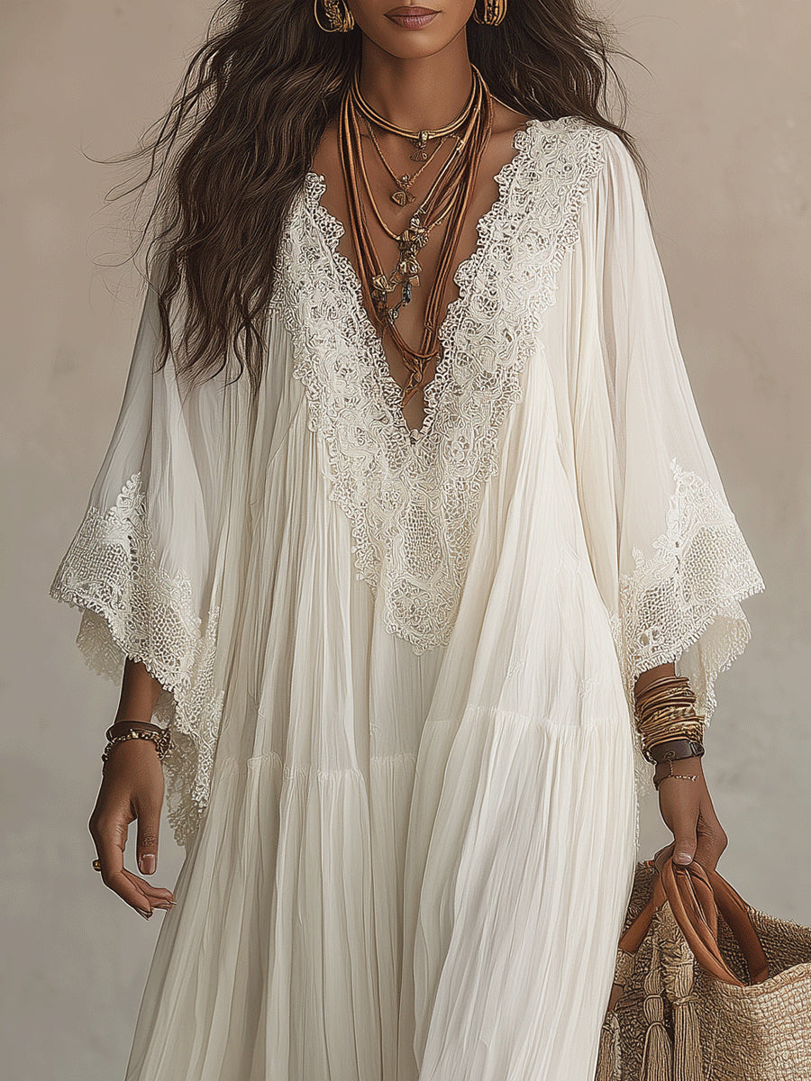 Saray | Vestido largo de gasa