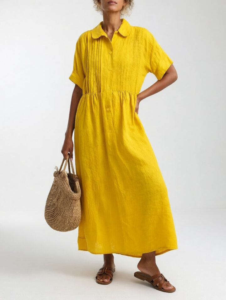 Vestido camisero fluido de verano