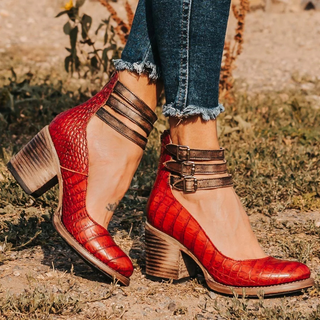 Mirella™ | Zapatos de tacón de cuero cómodos