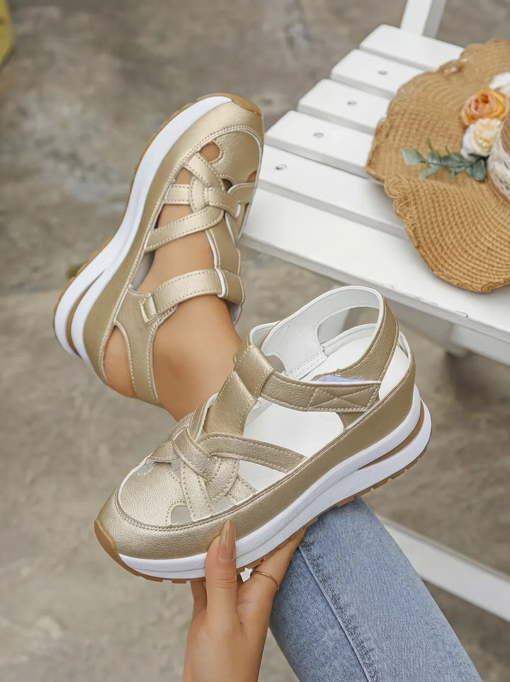 Duna - Sandalias de cuña cómodas para mujer
