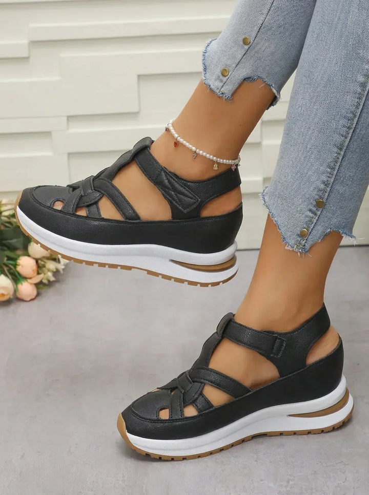 Duna - Sandalias de cuña cómodas para mujer
