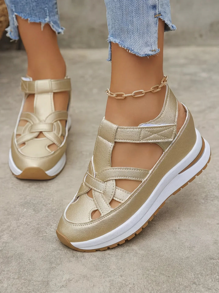 Duna - Sandalias de cuña cómodas para mujer