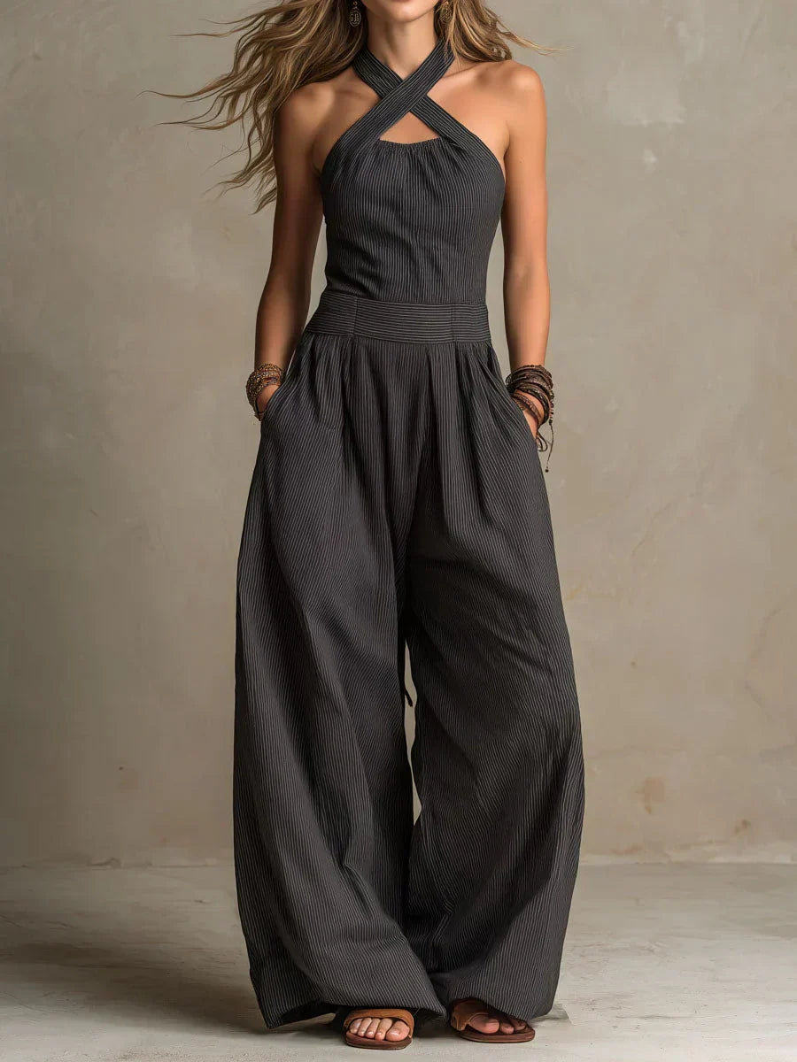 Mariana | Mono elegante con escote cruzado