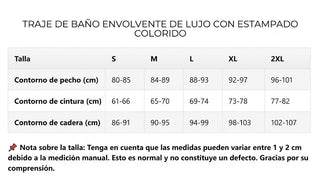 Bañador cruzado de lujo con estampado colorido